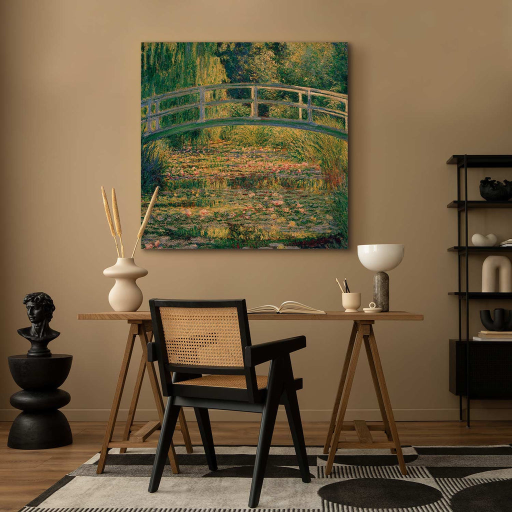 Monet Water Lilies Bridge Classic Canvas Print