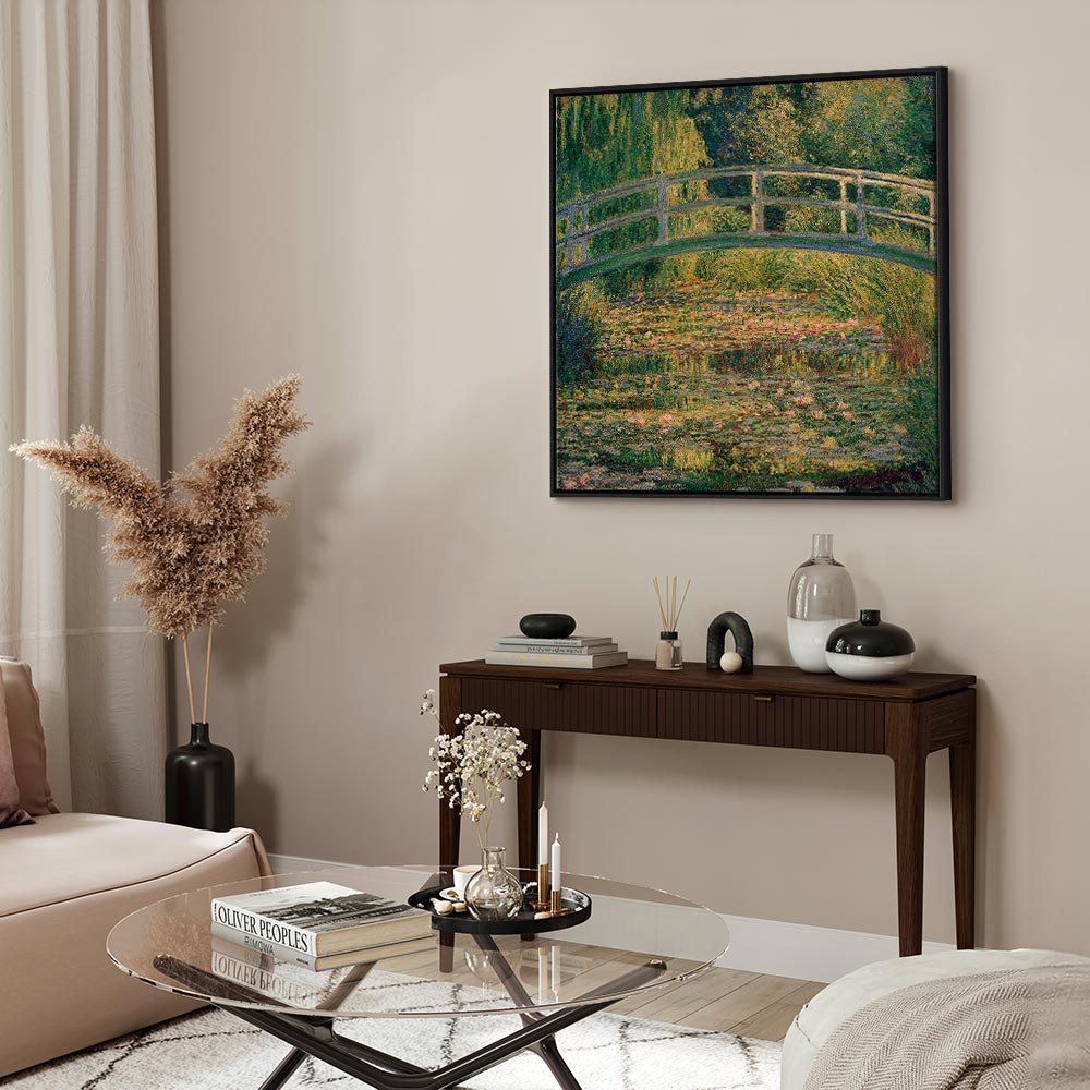 Monet Water Lilies Bridge Classic Canvas Print