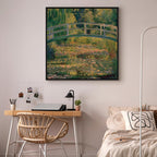 Monet Water Lilies Bridge Classic Canvas Print