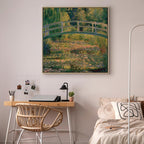 Monet Water Lilies Bridge Classic Canvas Print