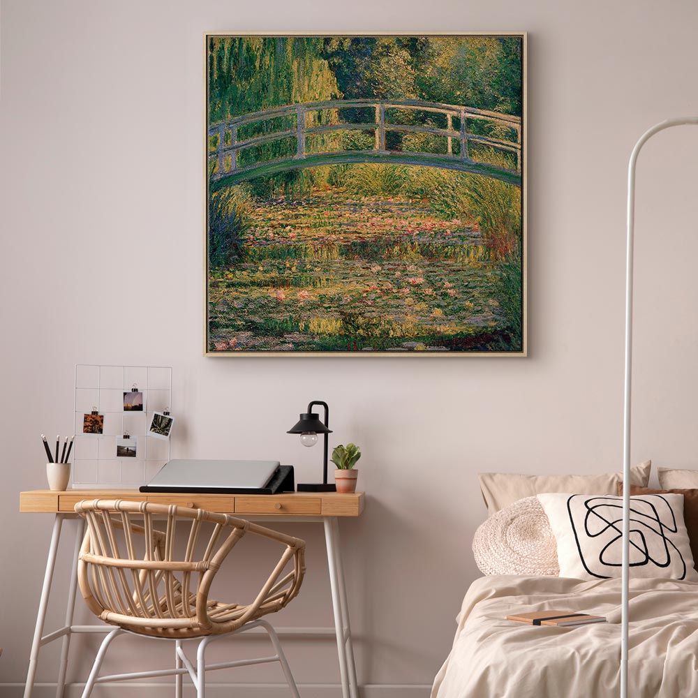 Monet Water Lilies Bridge Classic Canvas Print