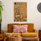 Canvas Print Gustav Klimt - Expectation
