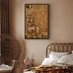 Canvas Print Gustav Klimt - Expectation