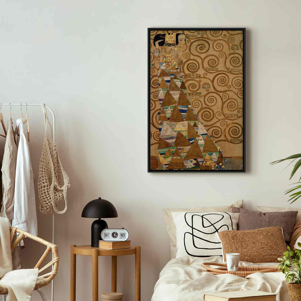 Gustav Klimt Expectation Classic Canvas Print