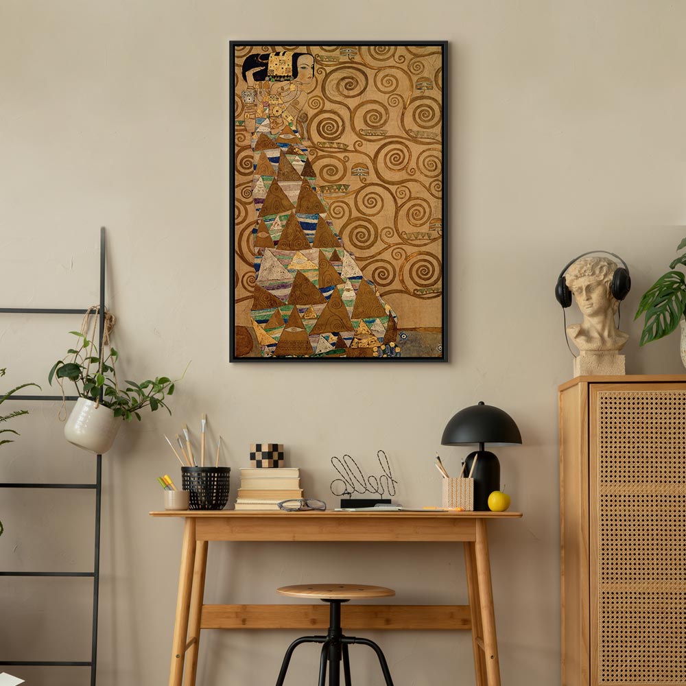 Canvas Print Gustav Klimt - Expectation