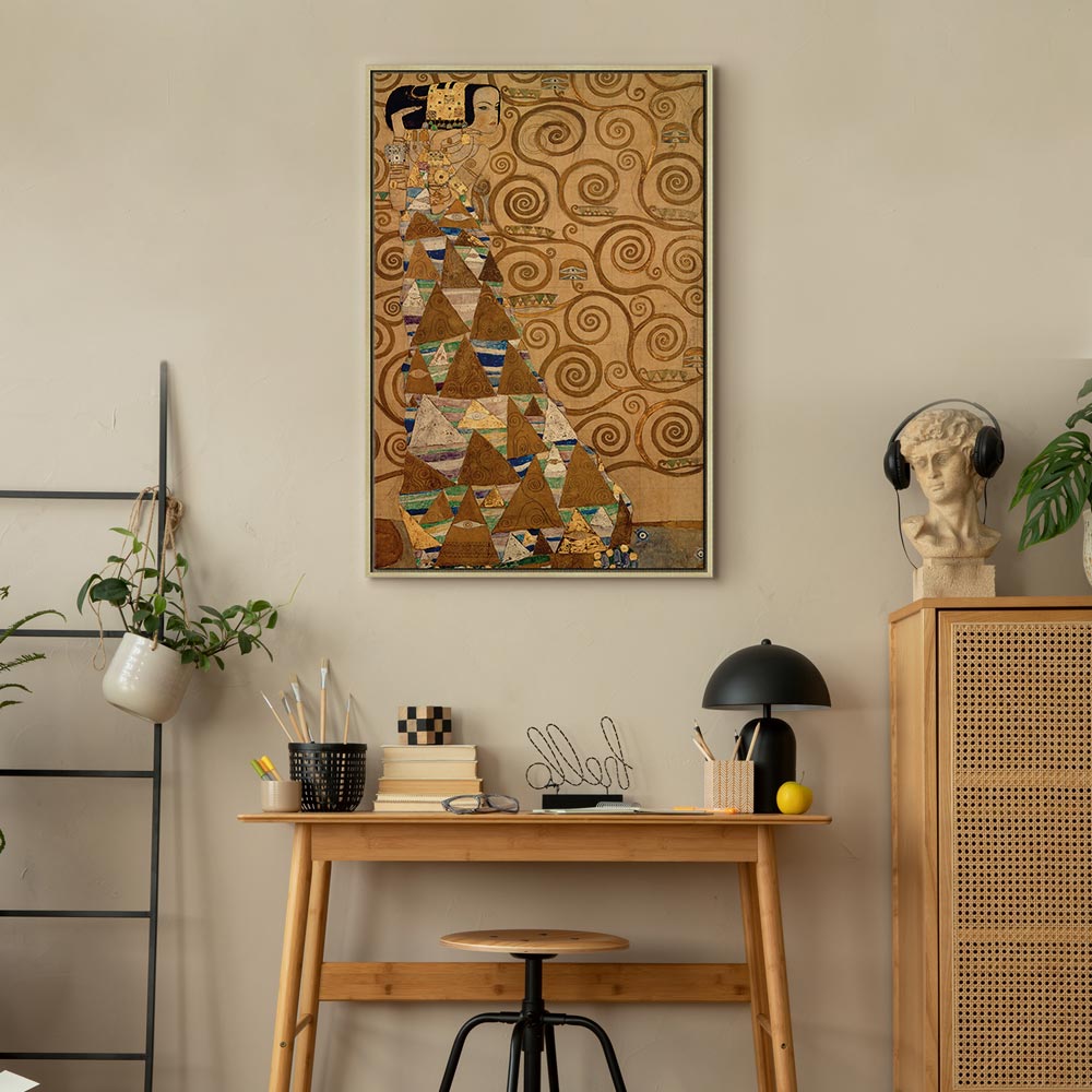 Canvas Print Gustav Klimt - Expectation