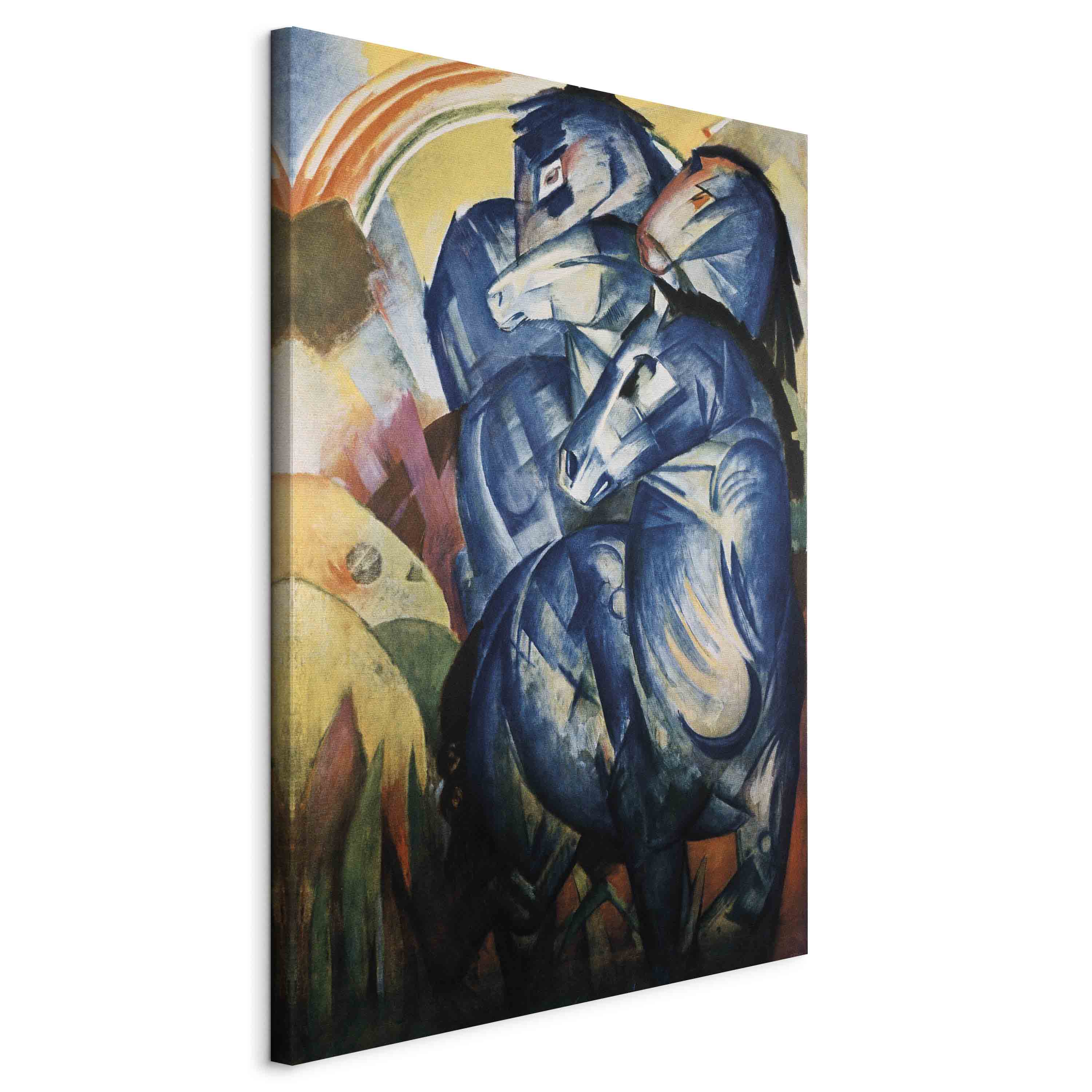 Canvas Print The Tower of Blue Horses (Franz Marc)