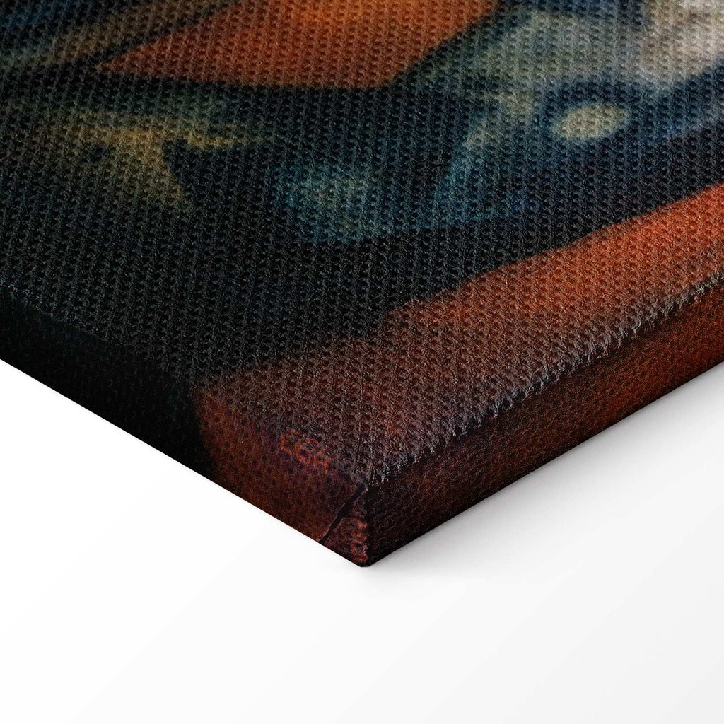 Blue Horses Expressionist Canvas Print