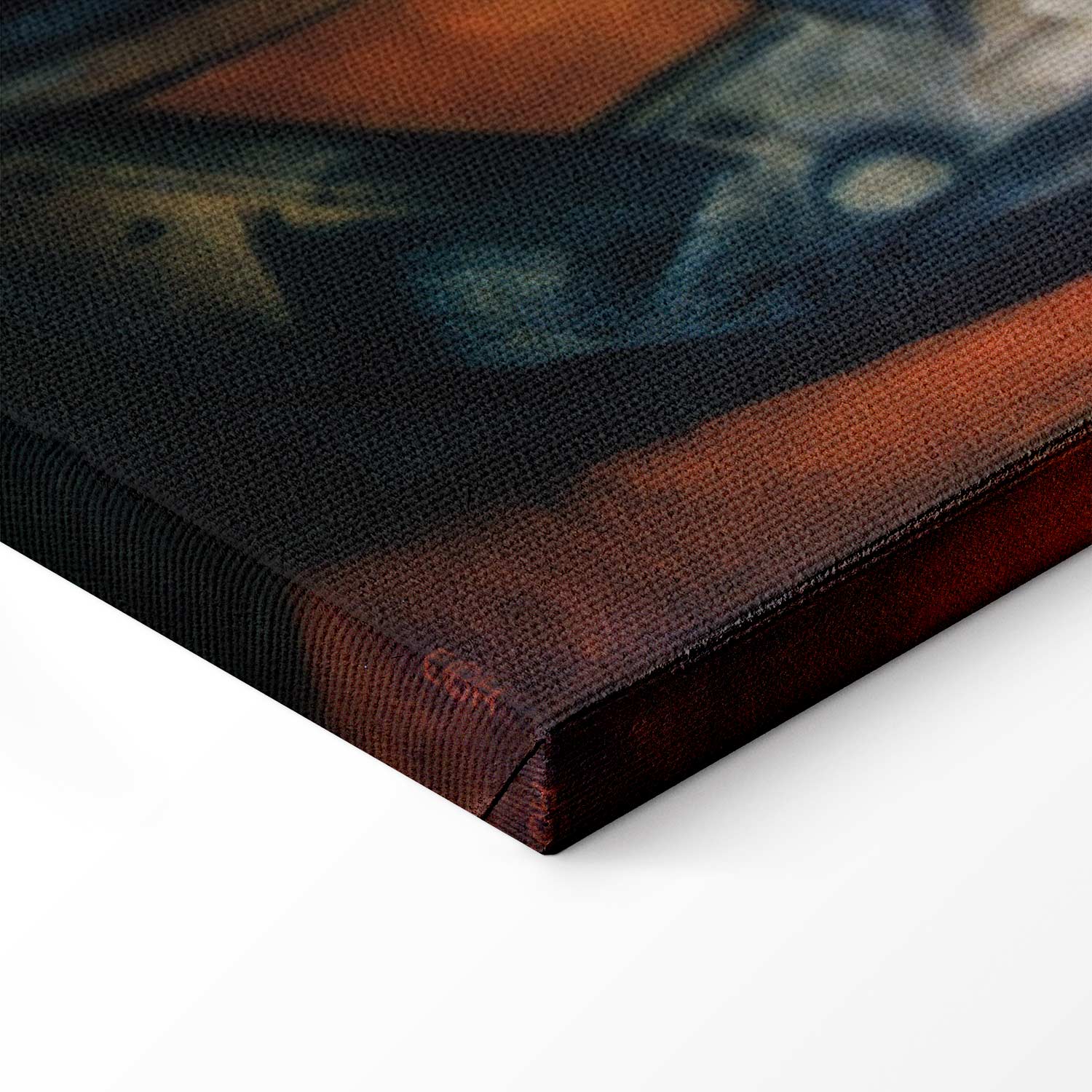 Blue Horses Expressionist Canvas Print