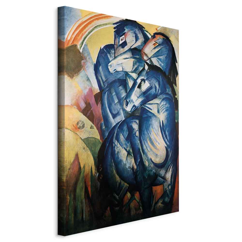Canvas Print The Tower of Blue Horses (Franz Marc)