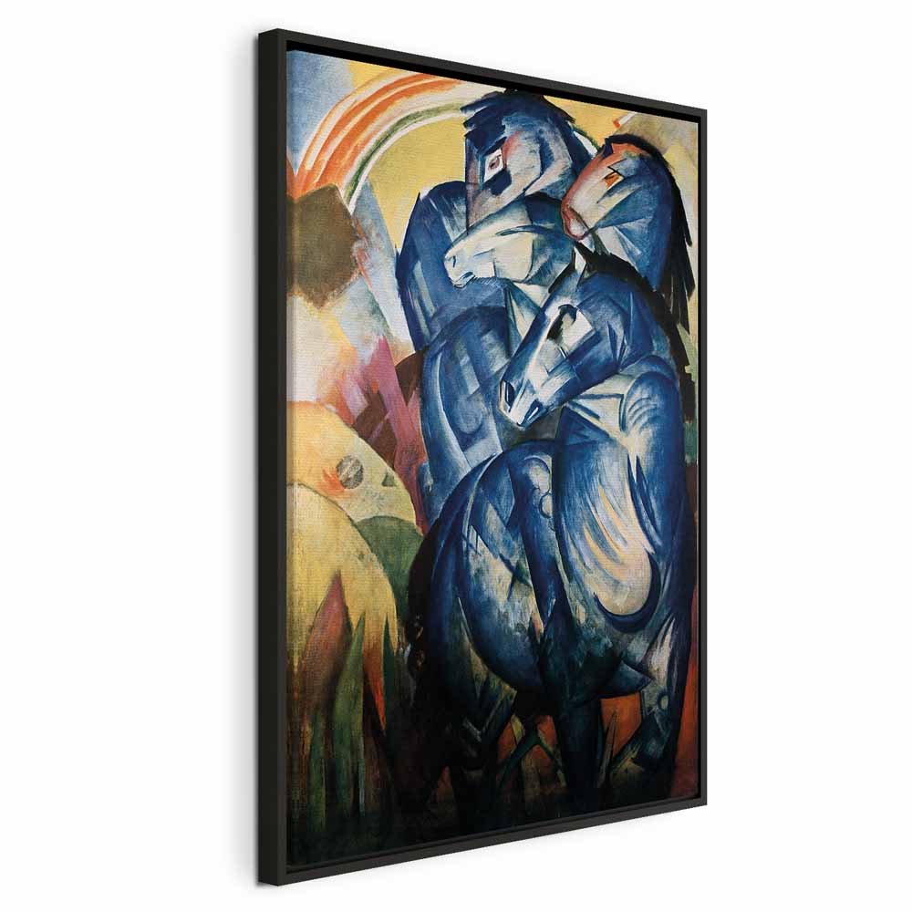 Leinwanddruck Der Turm der blauen Pferde (Franz Marc)