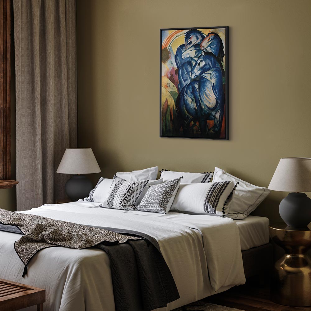 Leinwanddruck Der Turm der blauen Pferde (Franz Marc)