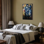 Leinwanddruck Der Turm der blauen Pferde (Franz Marc)