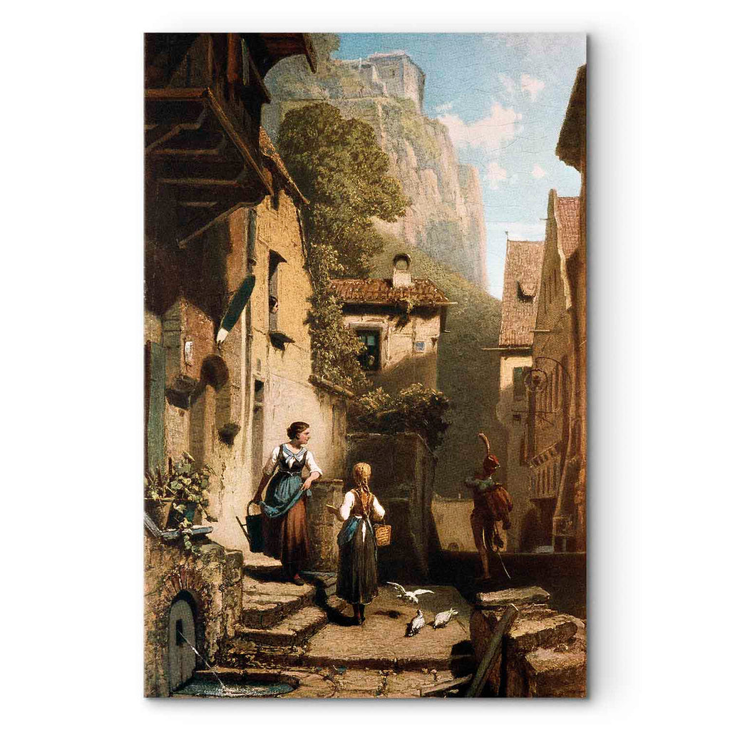 Carl Spitzweg Im Dachstübchen Classic Canvas Print