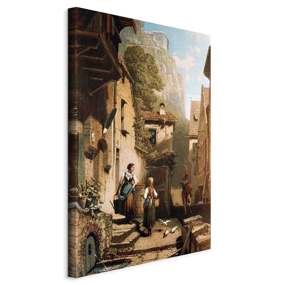 Canvas Print - Im DachstÃ¼bchen (Carl Spitzweg)