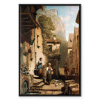 Carl Spitzweg Im Dachstübchen Classic Canvas Print