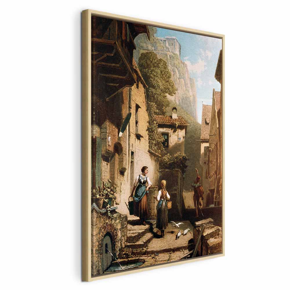 Leinwanddruck - Im Dachstübchen (Carl Spitzweg)