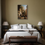 Leinwanddruck - Im Dachstübchen (Carl Spitzweg)