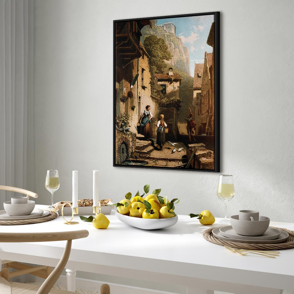 Leinwanddruck - Im Dachstübchen (Carl Spitzweg)