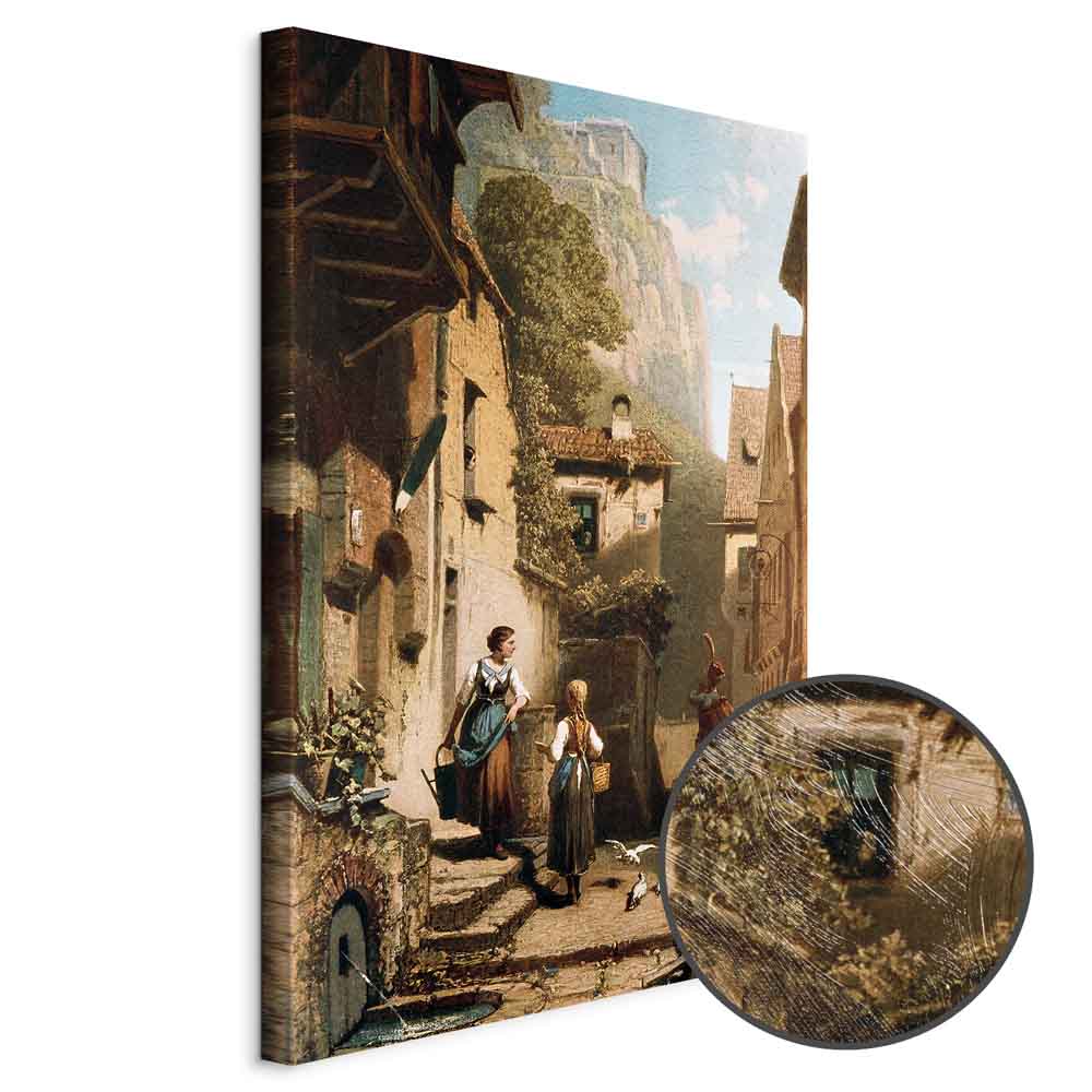 Carl Spitzweg Im Dachstübchen Classic Canvas Print