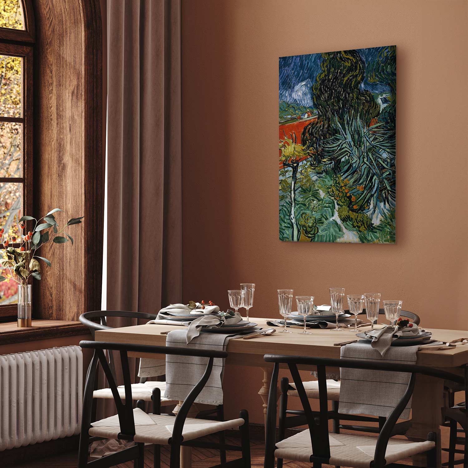 Van Gogh Garden at Auvers Classic Canvas Print