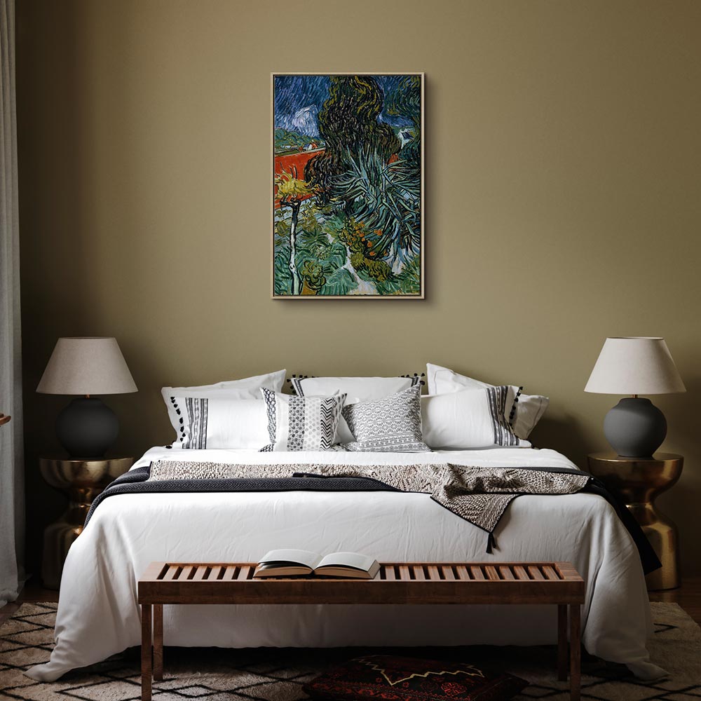 Canvas Print The Garden of Dr. Gachet in Auvers by Vincent van Gogh