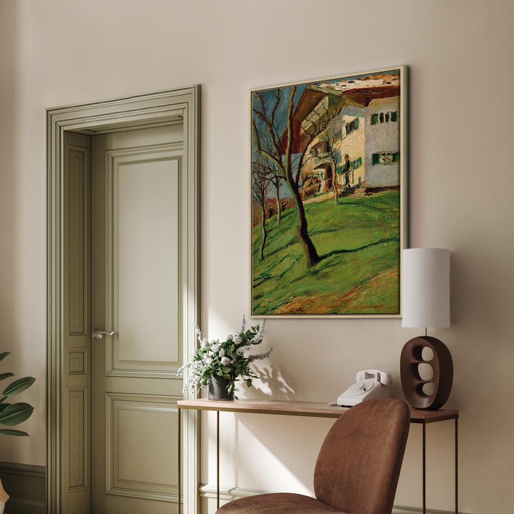 Leinwanddruck - Unser Häusern in Tegernsee