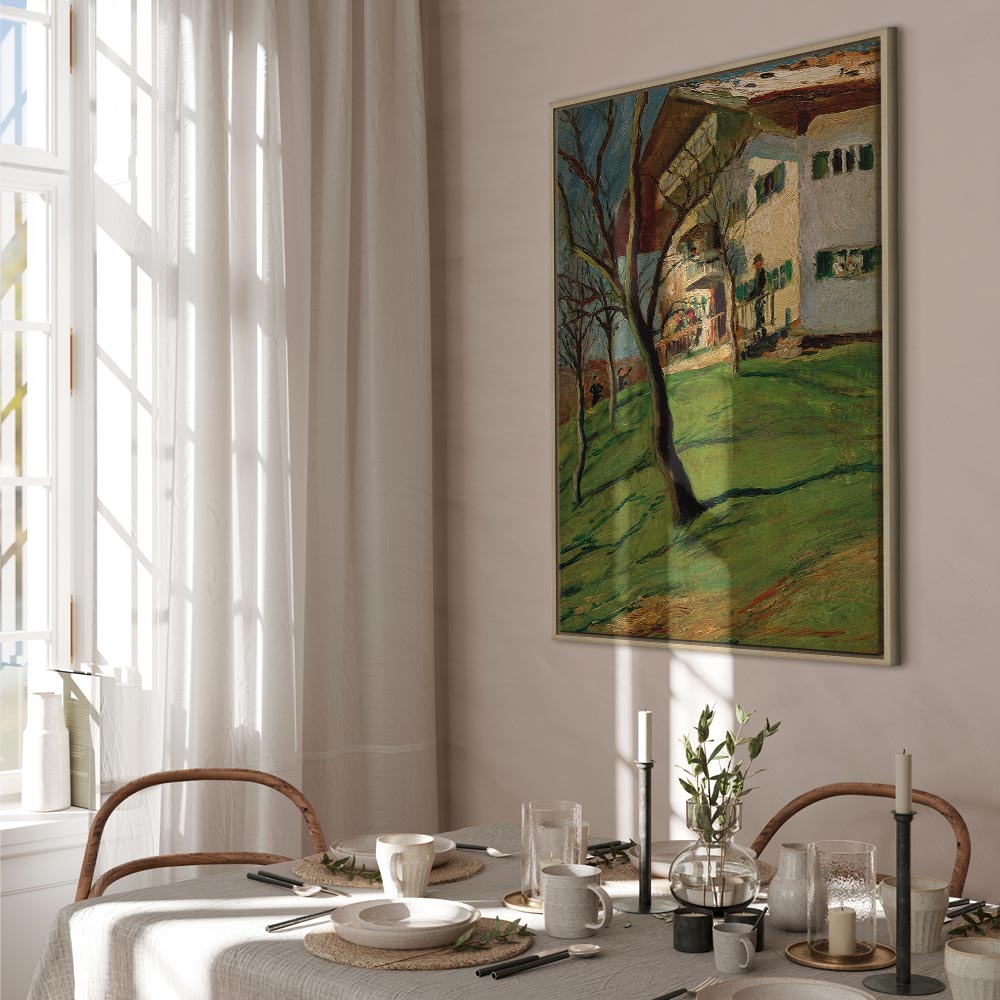 Leinwanddruck - Unser Häusern in Tegernsee