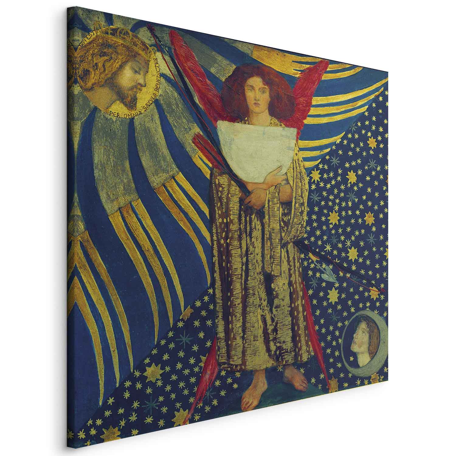 Rossetti Dantis Amor Classic Canvas Print