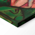 Waterfall Women Expressionist Canvas Print