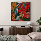 Waterfall Women Expressionist Canvas Print