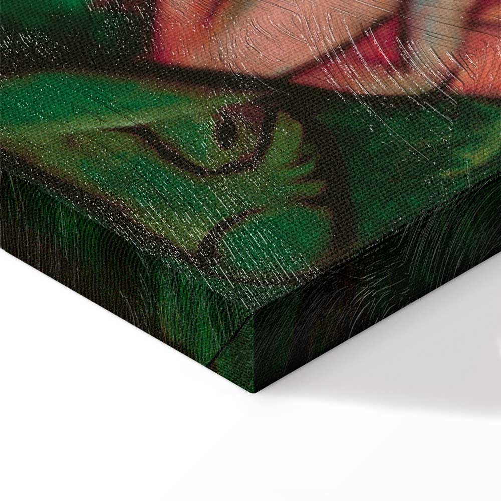 Waterfall Women Expressionist Canvas Print