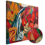 Waterfall Women Expressionist Canvas Print