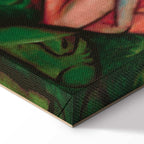 Waterfall Women Expressionist Canvas Print