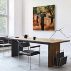 Lady in Green Jacket Classic Canvas Print