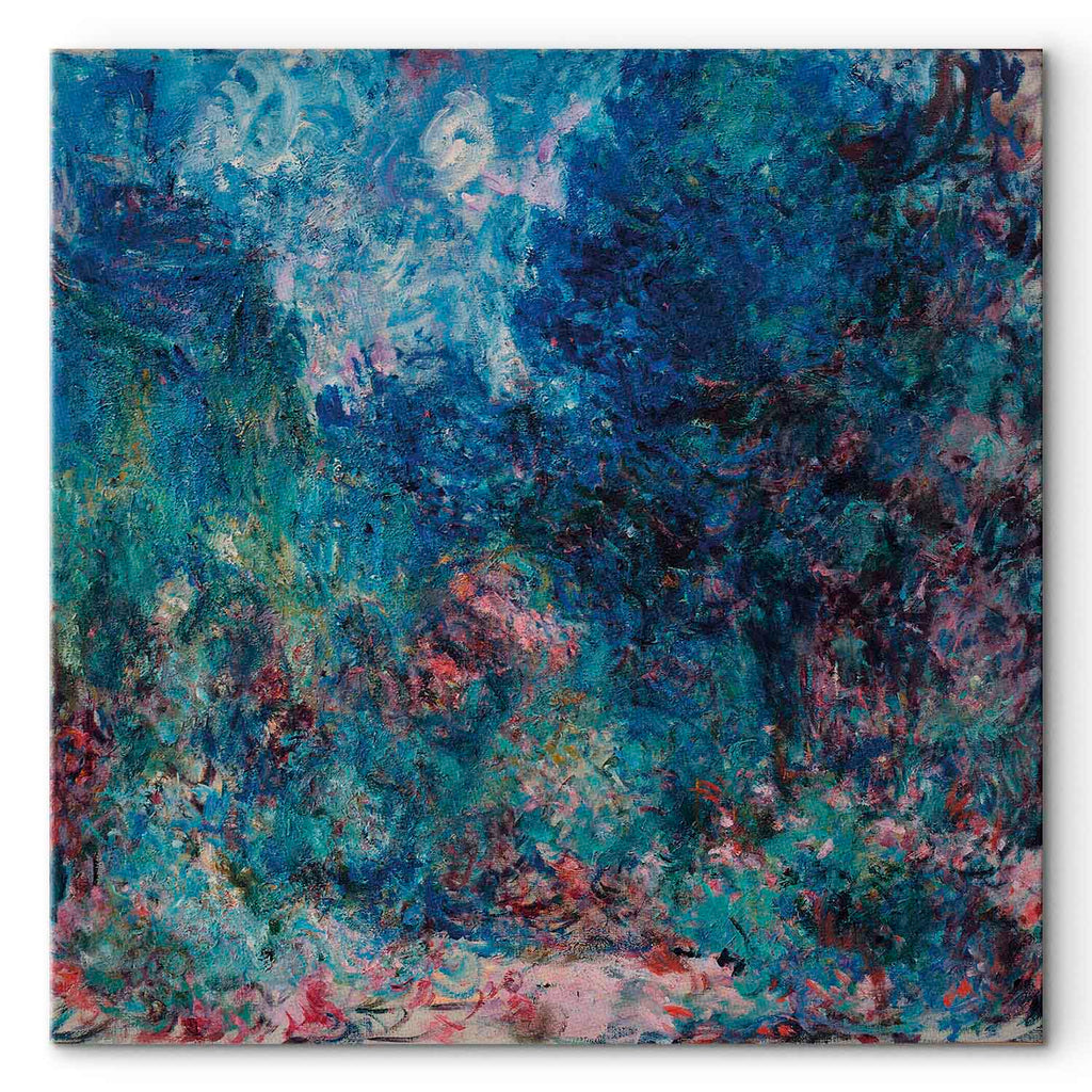 Monet Rose Garden House Classic Canvas Print