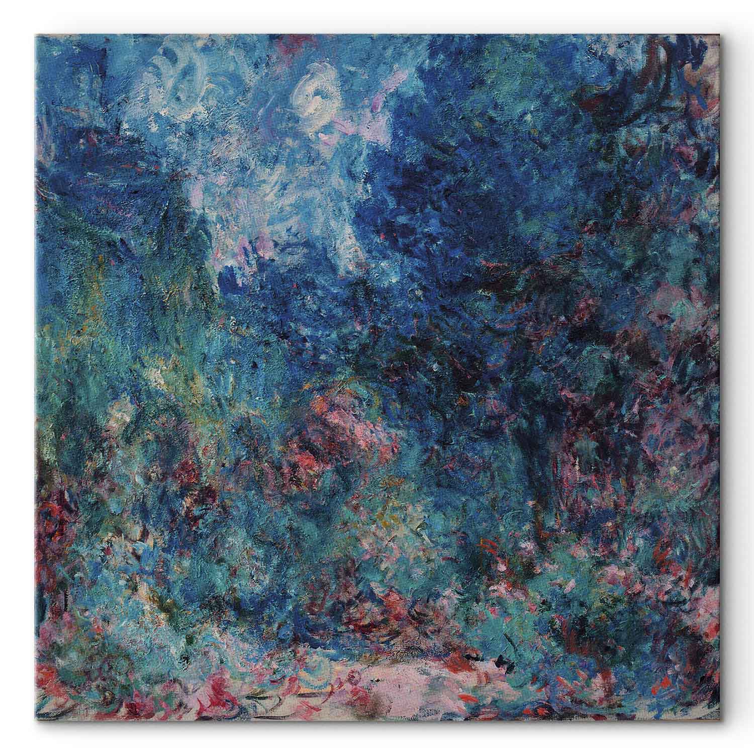Monet Rose Garden House Classic Canvas Print