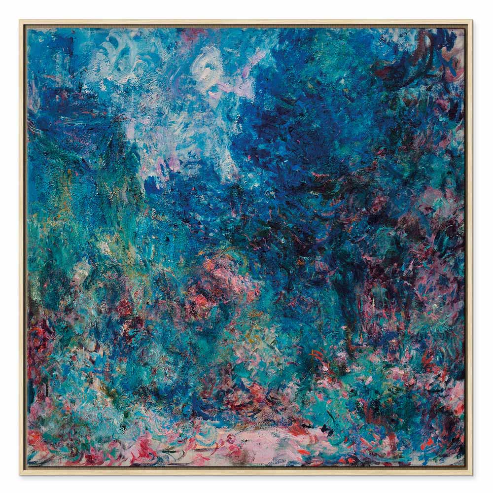 Monet Rose Garden House Classic Canvas Print