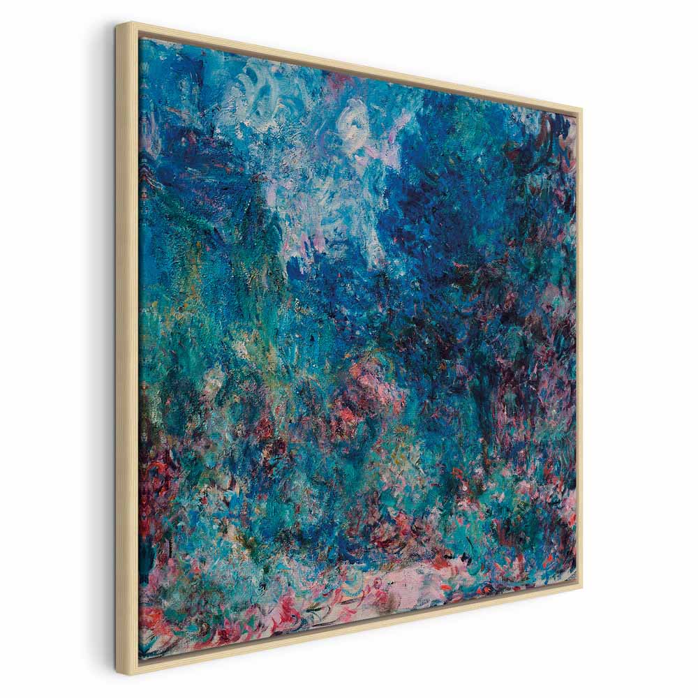 Monet Rose Garden House Classic Canvas Print