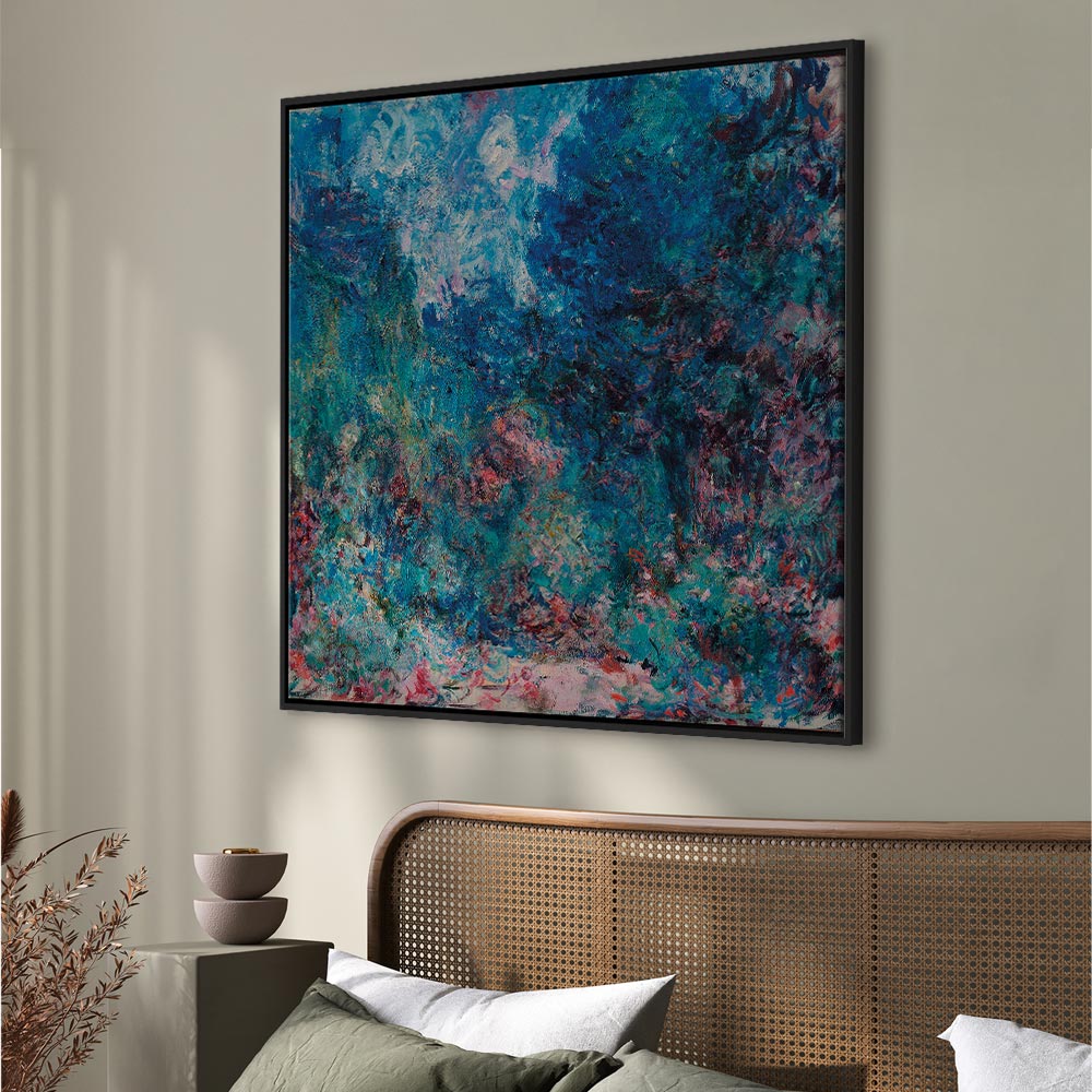 Monet Rose Garden House Classic Canvas Print
