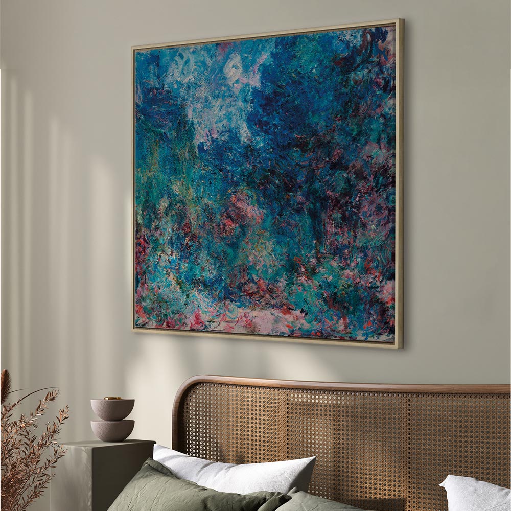 Monet Rose Garden House Classic Canvas Print
