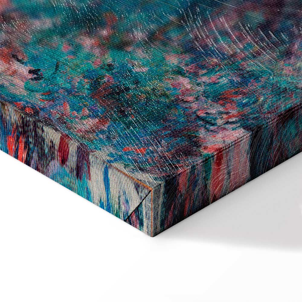 Monet Rose Garden House Classic Canvas Print