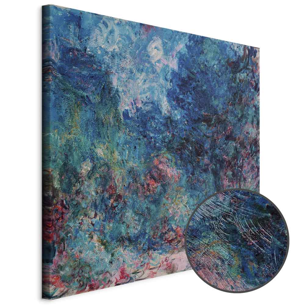 Monet Rose Garden House Classic Canvas Print