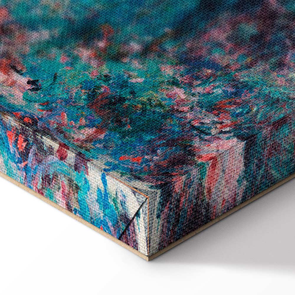 Monet Rose Garden House Classic Canvas Print