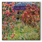Monet House in Roses Classic Canvas Print