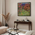 Monet House in Roses Classic Canvas Print
