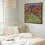 Monet House in Roses Classic Canvas Print