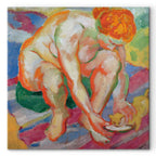 Franz Marc Nude with Cat Classic Canvas Print