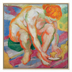 Franz Marc Nude with Cat Classic Canvas Print