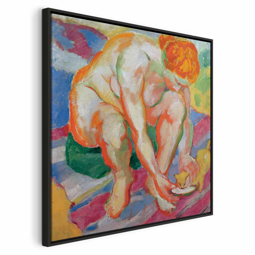 Franz Marc Nude with Cat Classic Canvas Print